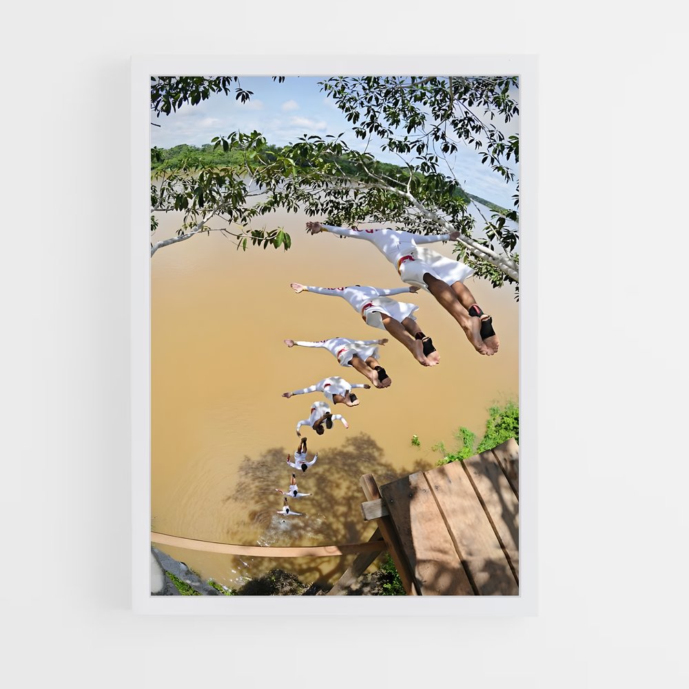 Poster Plongée Libérée – affiche Plongeon de falaise (vue 3)